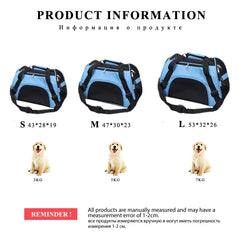 On-the-Go Comfort: Top-Quality Portable Mesh Carrier Bag for Small Dogs & Cats!