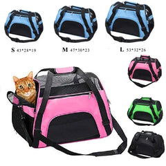 On-the-Go Comfort: Top-Quality Portable Mesh Carrier Bag for Small Dogs & Cats!