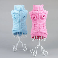 Cozy and Chic Solid Color Dog Sweater