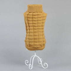Cozy and Chic Solid Color Dog Sweater