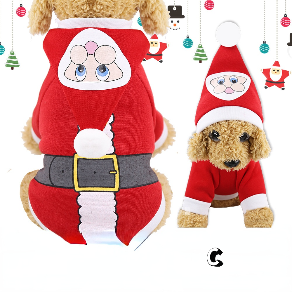 Christmas Pet Supplies Clothes Cat Cotton Clothes