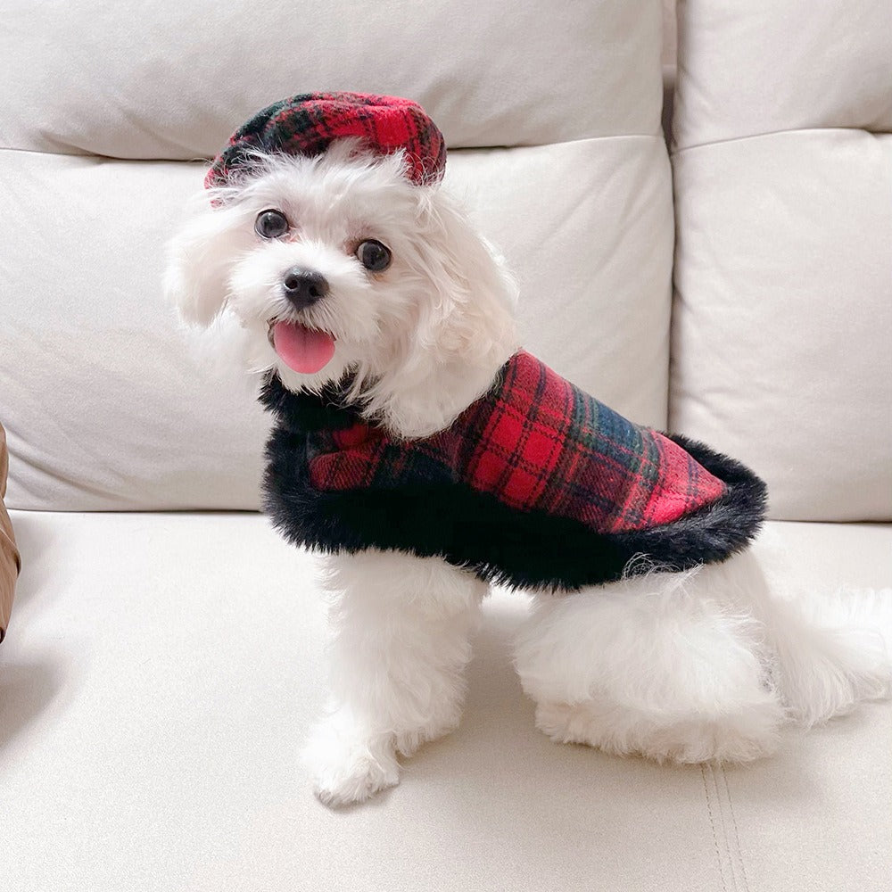 Dog Plaid Winter Jacket - petdealspot