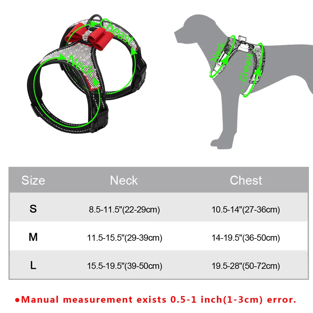 Stylish Dog Harness for the Modern Pet-Fashion Meets Function - No Pull Breathable Reflective for Kittens Puppies