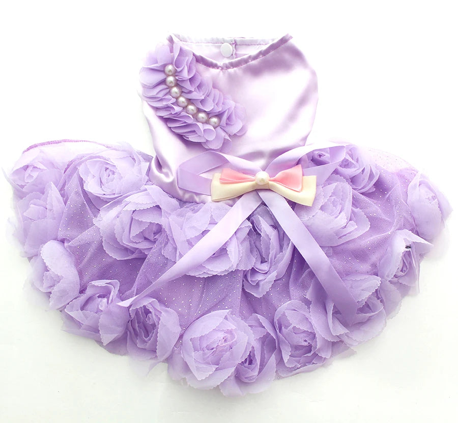 Adorable Dog Princess Dress - Perfect for Weddings & Parties!