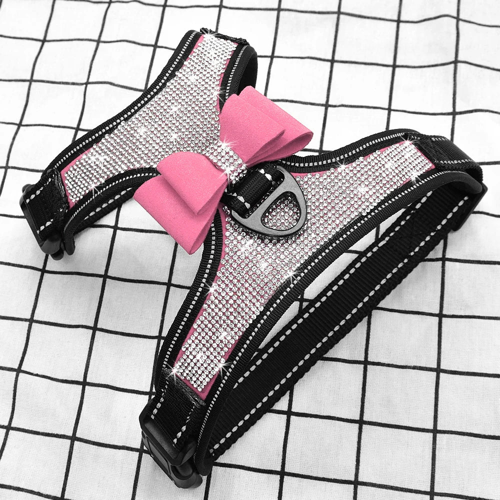 Stylish Dog Harness for the Modern Pet-Fashion Meets Function - No Pull Breathable Reflective for Kittens Puppies