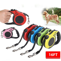 16FT Automatic Retractable Dog Leash Pet Collar Automatic Walking Lead