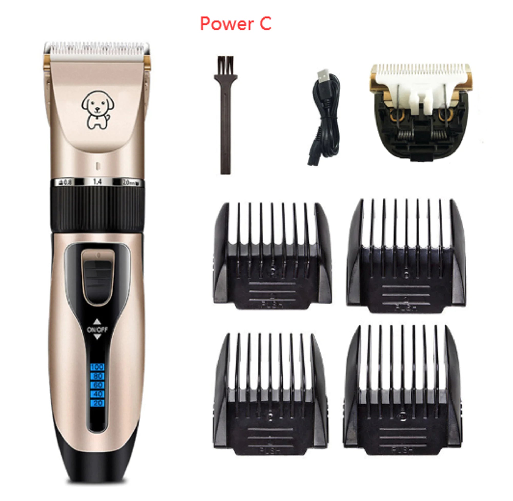 Professional Dog Hair Clippers Trimmer Set