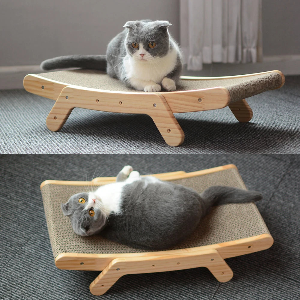 Wood Anti Cat Scratcher - The Ultimate 3-in-1 Solution!