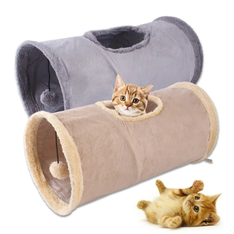 Collapsible Cat Tunnel - Fun and Durable Play Tube