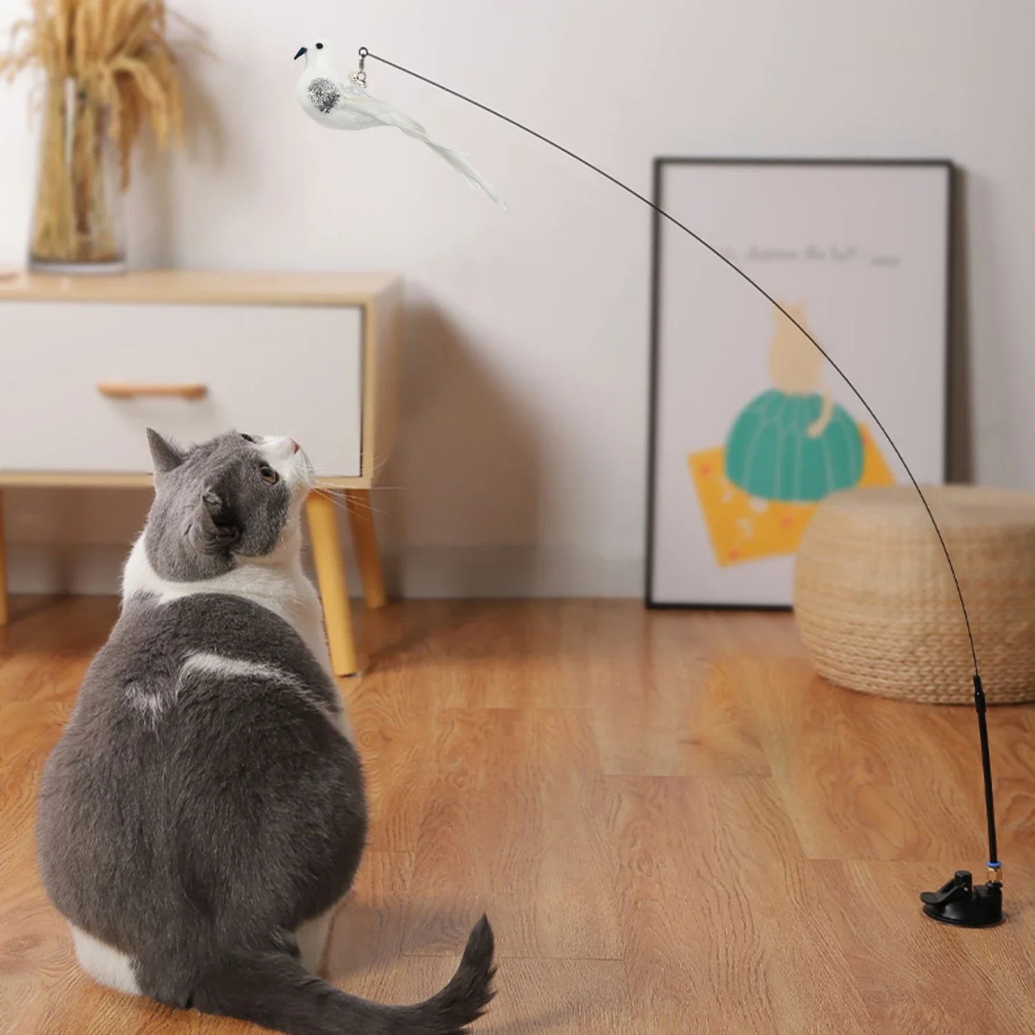 Buy the Best Interactive Cat Toy with Feather & Bell – Fun & Durable