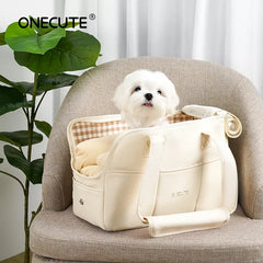 Compact & Stylish Pet Carrier - Perfect for Small Dogs & Cats
