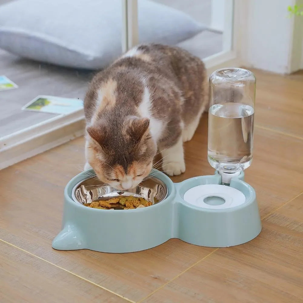 Smart Feeding Made Easy: Advanced 2-in-1 Automatic Pet Water & Food Station