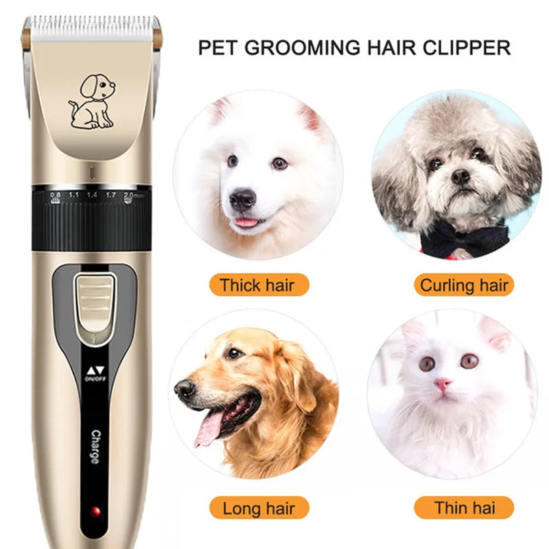 Revolutionize Your Pet's Look with the Best Professional Cat Dog Hair Clipper Grooming Kit!