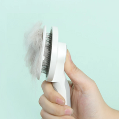 Easy-Clean Magic Brush: Effortlessly Detangle & Massage Your Pet's Coat!