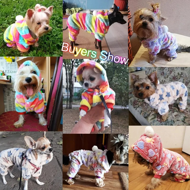 Dog pajamas with hood - petdealspot