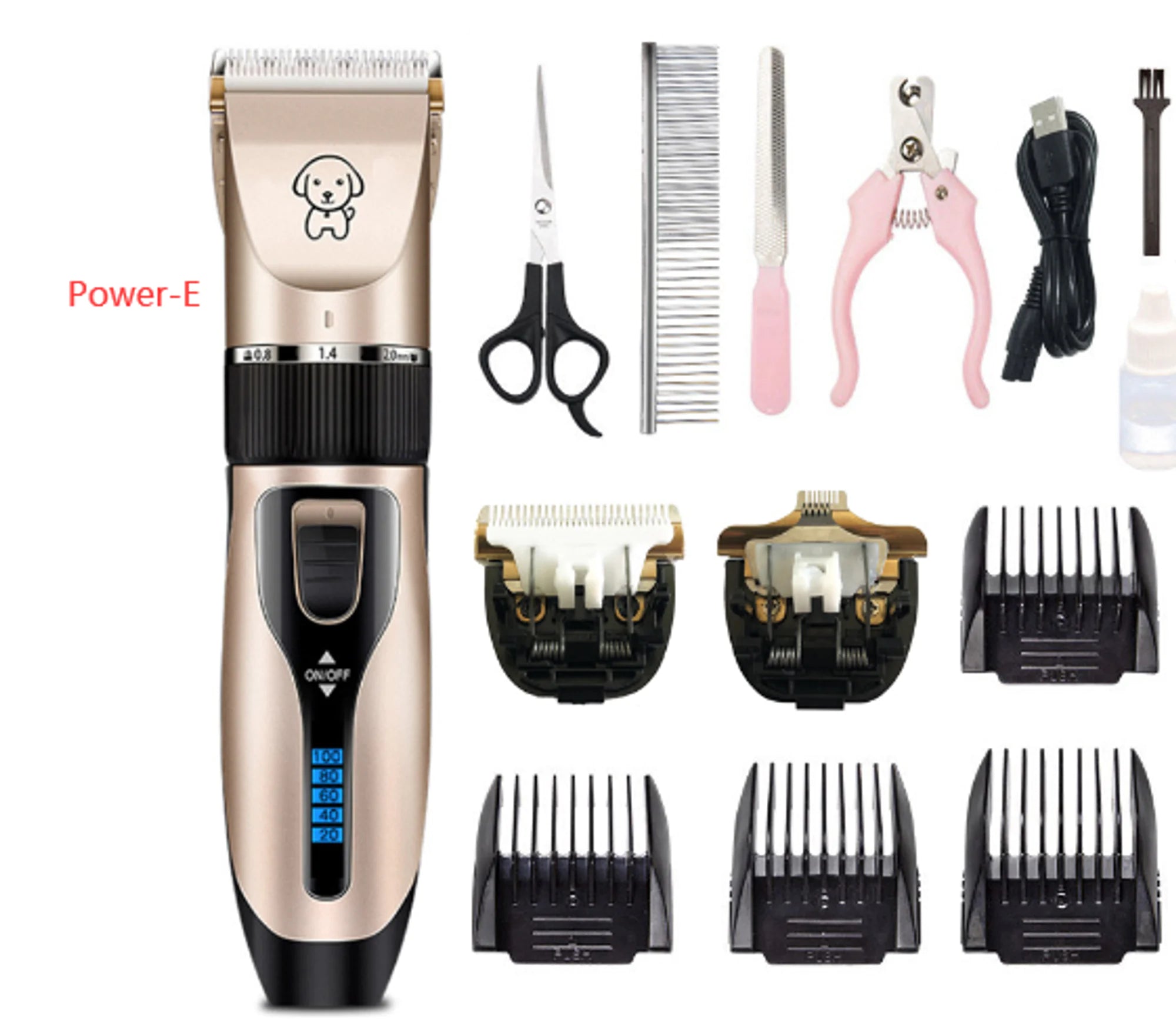 Professional Dog Hair Clippers Trimmer Set