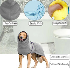 Deluxe Dog Microfiber Bathrobes