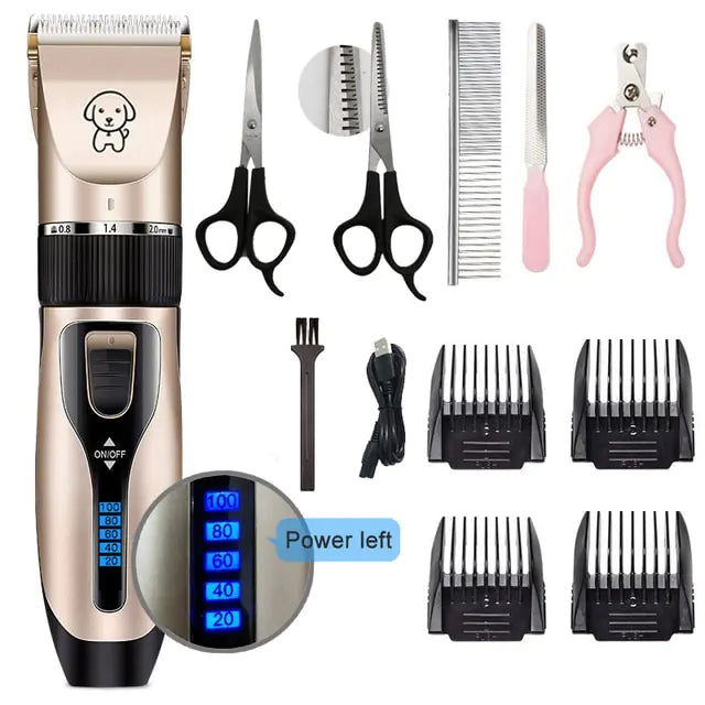 Professional Dog Hair Clippers Trimmer Set