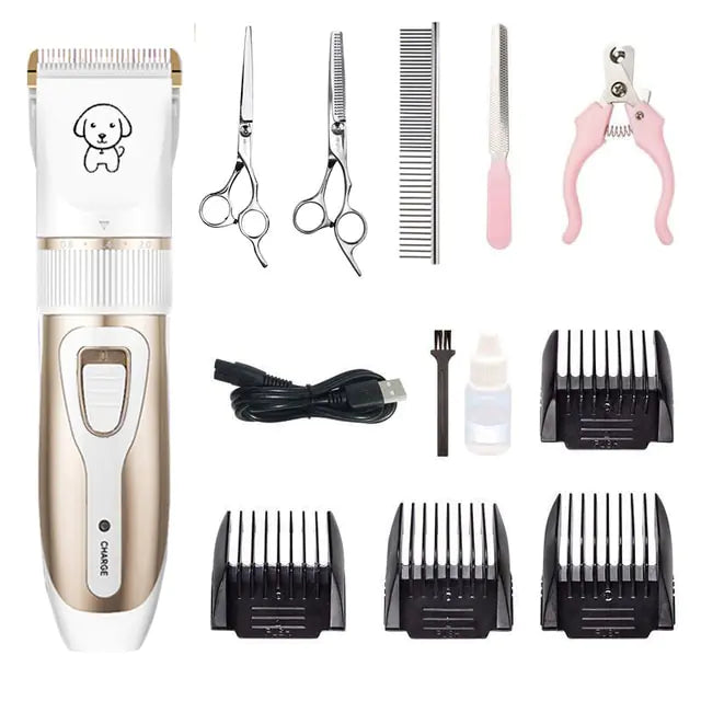 Professional Dog Hair Clippers Trimmer Set