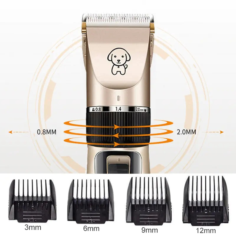 Professional Dog Hair Clippers Trimmer Set