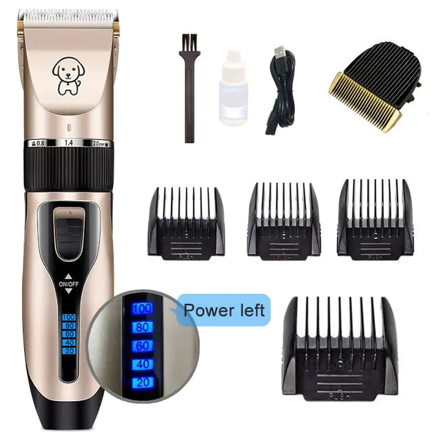 Professional Dog Hair Clippers Trimmer Set