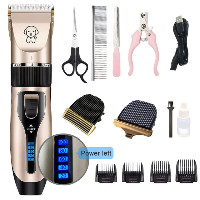 Professional Dog Hair Clippers Trimmer Set