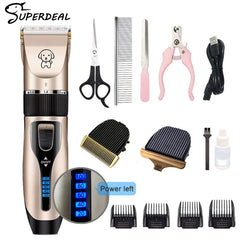 Professional Dog Hair Clippers Trimmer Set