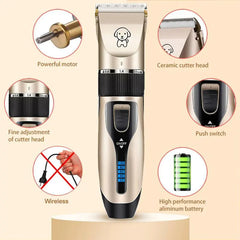 Professional Dog Hair Clippers Trimmer Set