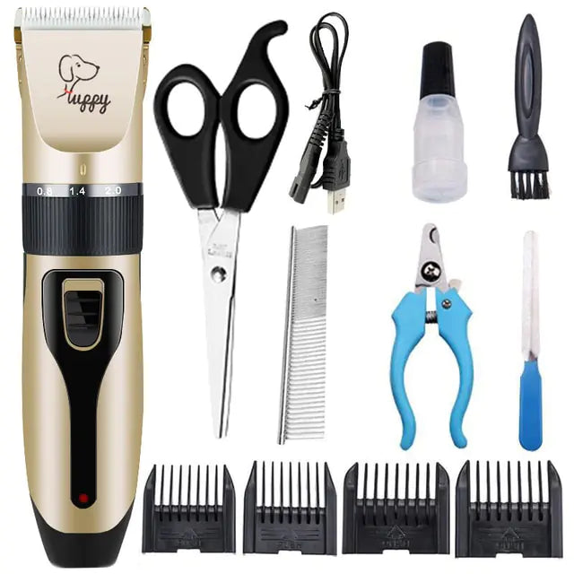 Professional Dog Hair Clippers Trimmer Set